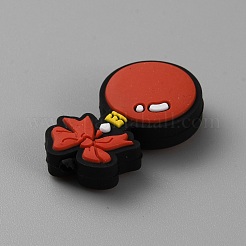 Perles focales en silicone sur le thème de Noël&nbsp;SIL-CJC0010-02C