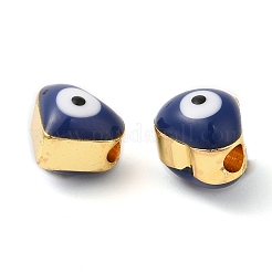 Tono dorato perle di ottone smalto&nbsp;KK-E048-04G-01