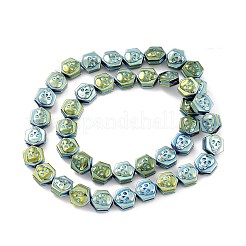 Electroplate non magnetici ematite Perle sintetiche fili&nbsp;G-I317-01B