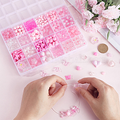 Undurchsichtige und transparente Acrylperlen-Sets&nbsp;MACR-SP0001-48E