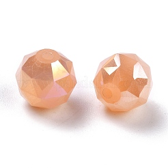 Perles en verre opaque électroplaqué&nbsp;EGLA-B003-02A-07