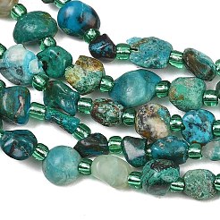 Perline Chrysocolla naturale fili&nbsp;GG-CBA3A44-C07-01