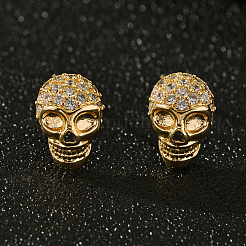 Halloween Messing Totenkopf Ohrstecker&nbsp;OF2093
