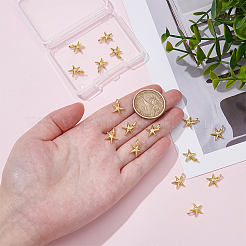 16pcs pendentifs en laiton de placage en rack&nbsp;KK-ME0002-12