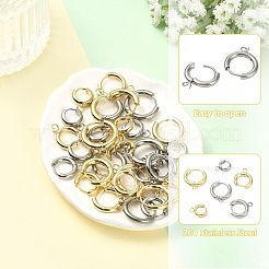 16 boucle d'oreille créole en acier inoxydable 201&nbsp;STAS-FS0002-27B