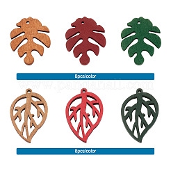 Pendentifs en bois&nbsp;WOOD-PJ0001-002