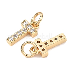 Shegrace Messing-Anhänger mit Mikropavé-Fassung aus klaren Zirkonia&nbsp;XGRQ29227-394G-T