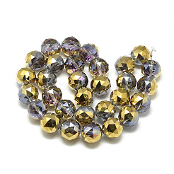 Chapelets de perles en verre électroplaqué&nbsp;EGLA-S166-20mm-M