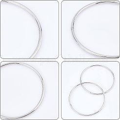 Anses de sac en fer à anneau rond/circulaire&nbsp;LS-FIND-WH0003-97A
