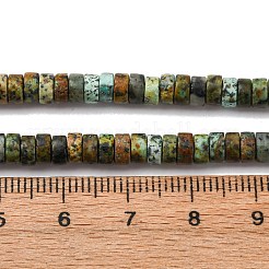 Natürliche afrikanische türkis (jasper) perlen stränge&nbsp;G-L624-I04-2x4mm