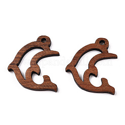 Anhänger aus natürlichem Nussbaumholz&nbsp;WOOD-T023-26