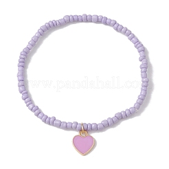 6 bracelet en perles de verre.&nbsp;BJEW-JB10216-01