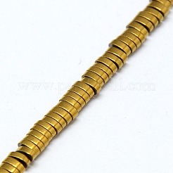 Electroplate non magnetici ematite sintetico fili di perline&nbsp;G-I094-01
