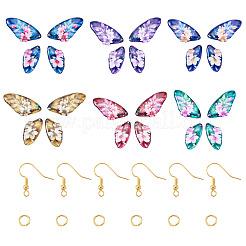 DIY-Sets zur Herstellung baumelnder Ohrringe mit Schmetterlingsflügeln&nbsp;DIY-TA0013-26