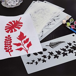 16 Uds 16 estilos plantillas de pintura de dibujo de plástico para mascotas&nbsp;DIY-WH0401-45
