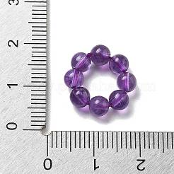 Perle di ametista naturale&nbsp;G-P557-01D