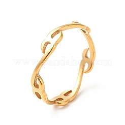 Bague lettre X en acier inoxydable 201 avec placage ionique (IP) pour femme&nbsp;RJEW-G266-14G