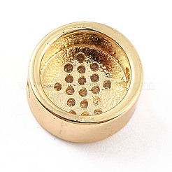 Cremagliera placcatura micro ottone spianare perline zirconi&nbsp;ZIRC-C035-24G