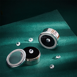 Scatole di diamanti sciolti in lega&nbsp;CON-WH0104-11B-P