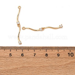 Pendentifs en laiton zircon cubique transparent&nbsp;KK-Z112-30G