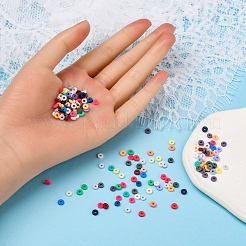 8400pcs 24 couleurs perles d'argile polymère faites à la main&nbsp;CLAY-YW0001-11B-4mm
