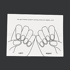 Tarjetas de exhibición de manicura de papel&nbsp;DIY-B062-01A