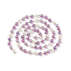Chaîne de perles de verre faite à la main&nbsp;AJEW-JB01134-02