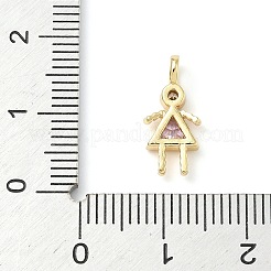 Colgante micropavé cubic zirconia de latón&nbsp;ZIRC-I356-17G-B10