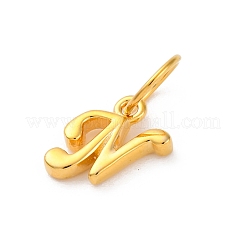925 ciondolo a forma di lettera in argento sterling con anelli di congiunzione&nbsp;STER-R008-01G-N