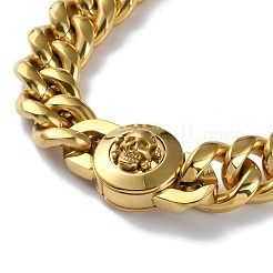 Ionenplattierung (IP) 304 Edelstahl Cuban Link Kette Halsketten&nbsp;NJEW-P288-27G