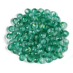 Perles de verre de peinture de cuisson givrée&nbsp;X1-DGLA-N005-8mm-09