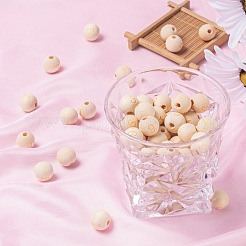 100pcs 10 Stil unvollendete europäische Naturholzperlen&nbsp;WOOD-LS0001-02