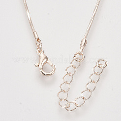 Fabrication de collier de chaîne de serpent carré en laiton&nbsp;X-MAK-T006-10A-RG