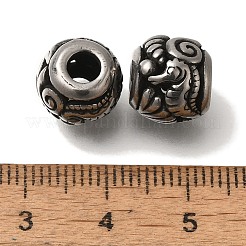 304 Edelstahl-Europäische Perlen&nbsp;STAS-D191-13E-AS