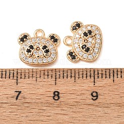 Charms in ottone con micro pavè di zirconi neri&nbsp;CU-CBAEC99-18G
