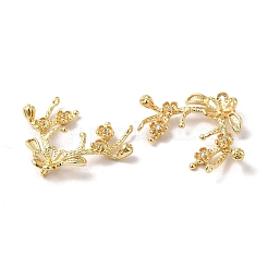 Ciondoli in ottone con pavé di zirconi chiari&nbsp;KK-C028-11G