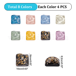 Cabochons en résine opaque accessoires pour la fabrication de bijoux&nbsp;RESI-CA0001-10