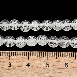 Main en verre de millefiori plats chapelets de perles rondes&nbsp;LK-P010-05