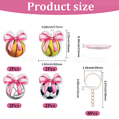 Kits de porte-clés bricolage&nbsp;DIY-SP0005-84