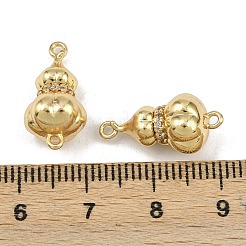 Chiusure a vite in ottone con micro pavé di zirconi cubici&nbsp;LS-KK-C136-03G