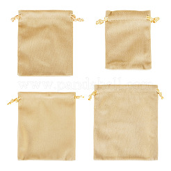 4 pochette de rangement pour bijoux en velours à cordon coulissant&nbsp;TP-TADJ0001-02