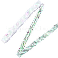 Polyester mit Spitzenbesatzband mit PVC-Pailletten&nbsp;OCOR-WH20050-015C