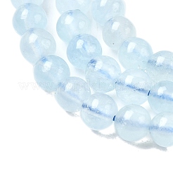 Natürliche Aquamarin Perlen Stränge&nbsp;G-G344-A08-4mm