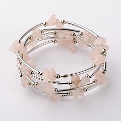 Pulseras de urdimbre de chips de piedras preciosas&nbsp;X-BJEW-JB01517-01