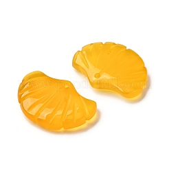 Natürliche gelbe Achat Anhänger&nbsp;G-NH0006-01E