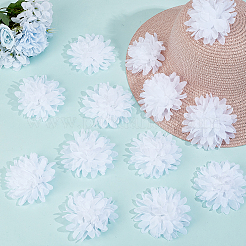 20 Stück Blumen-Polyester-Ornament-Zubehör&nbsp;DIY-GF0013-29C