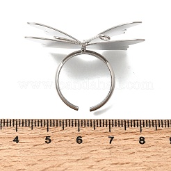 Bagues ouvertes en laiton pour femmes&nbsp;RJEW-F215-02P