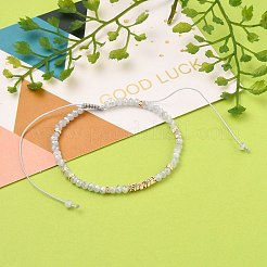 Bracciali di perline intrecciati con fili di nylon regolabili&nbsp;BJEW-JB05528-02