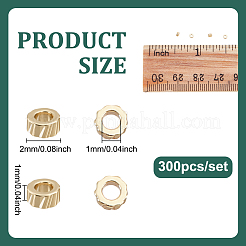 300 Stück Messingperlen&nbsp;KK-UN0005-01