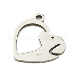 Breloques en acier inoxydable 201 anti-ternissement&nbsp;STAS-M015-01P